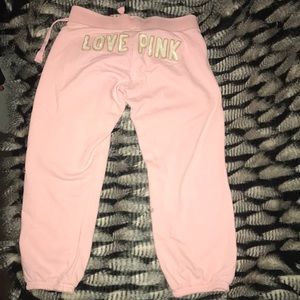 Vintage PINK fleece sweatpants